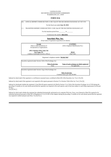 Thumbnail Loop Media 10-K Annual Report 2018