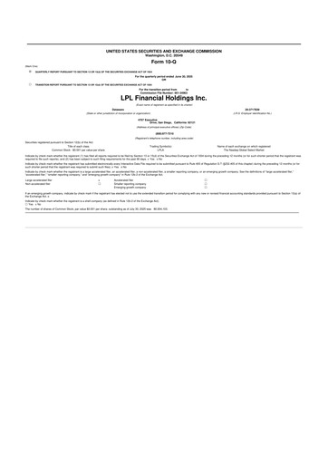 Vorschaubild LPL Financial
 10-Q Quartalsbericht 2025 