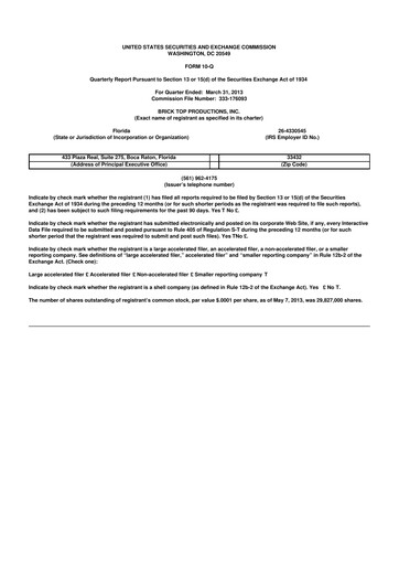 Thumbnail fuboTV 10-Q Quarterly Report FY2013 