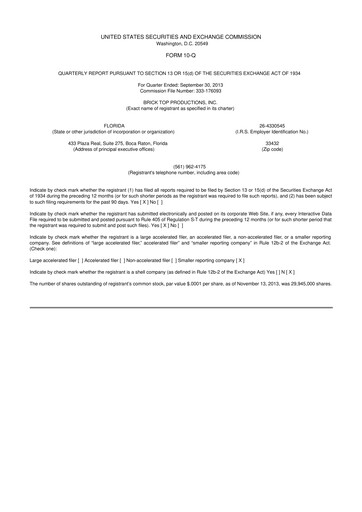 Thumbnail fuboTV 10-Q Quarterly Report FY2013 