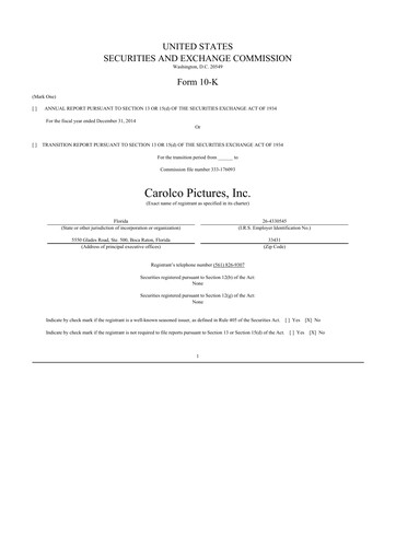 Thumbnail fuboTV 10-K Annual Report 2014