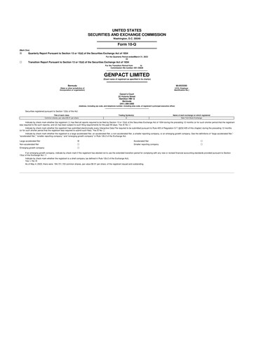 Vorschaubild Genpact 10-Q Quartalsbericht 2023 