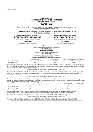 Thumbnail Anywhere Real Estate 10-Q Quarterly Report FY2020 