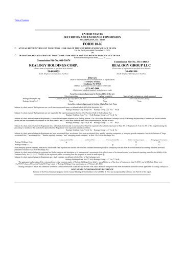 Miniature Anywhere Real Estate 10-K Rapport annuel 2021