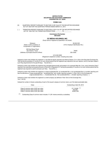 Thumbnail iHeartMedia
 10-Q Quarterly Report FY2013 