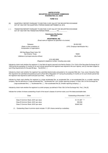 Thumbnail iHeartMedia
 10-Q Quarterly Report FY2016 