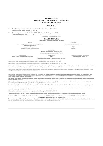 Miniature iHeartMedia
 10-K Rapport annuel 2024