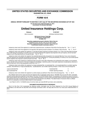 Thumbnail American Coastal Insurance Corporation 10-K Annual Report 2012