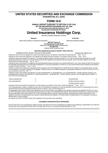 Thumbnail American Coastal Insurance Corporation 10-K Annual Report 2017