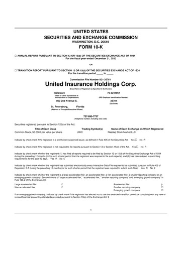 Thumbnail American Coastal Insurance Corporation 10-K Annual Report 2020