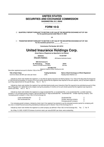 Vorschaubild American Coastal Insurance Corporation 10-Q Quartalsbericht 2023 