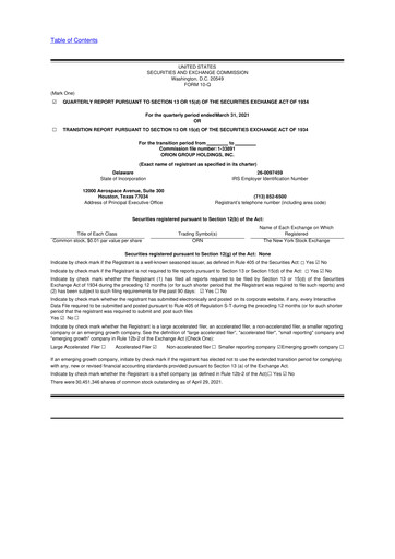 Thumbnail Orion Group Holdings

 10-Q Quarterly Report FY2021 