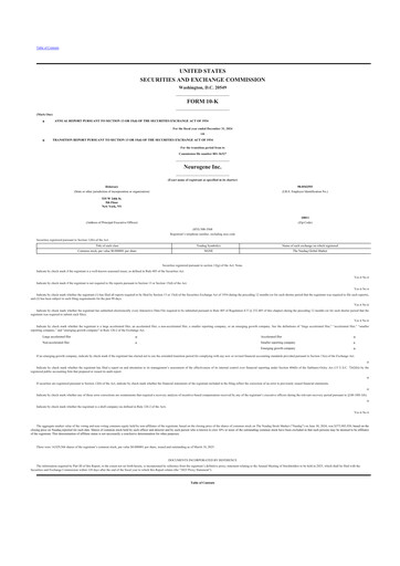 Thumbnail Neurogene 10-K Annual Report 2024
