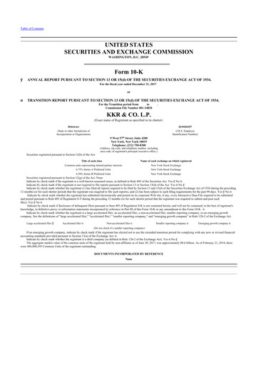 Thumbnail KKR & Co. 10-K Annual Report 2017