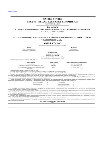 Thumbnail KKR & Co. 10-K Annual Report 2022