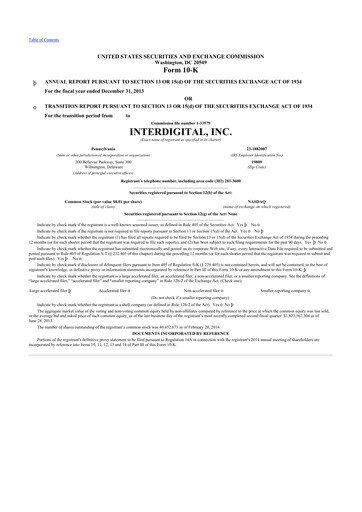 Thumbnail InterDigital
 10-K Annual Report 2013