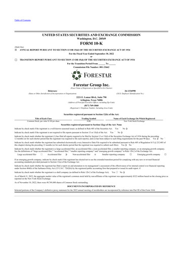 Thumbnail Forestar Group
 10-K Annual Report 2022