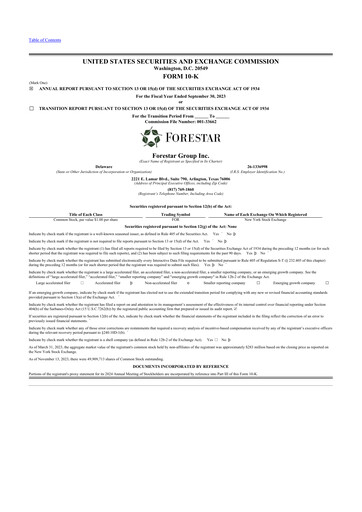 Thumbnail Forestar Group
 10-K Annual Report 2023