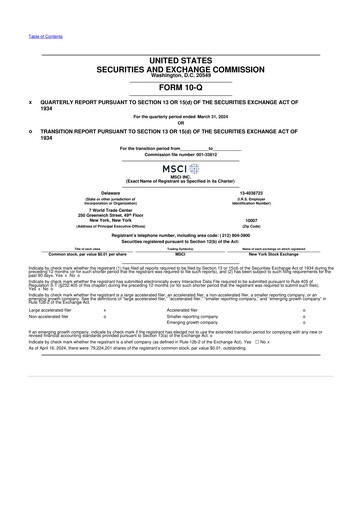 Vorschaubild MSCI 10-Q Quartalsbericht 2024 