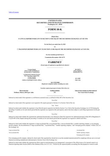 Thumbnail Fabrinet
 10-K Annual Report 2022