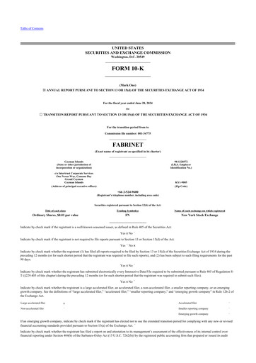 Thumbnail Fabrinet
 10-K Annual Report 2024