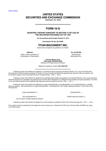 Thumbnail Titan Machinery 10-Q Quarterly Report FY2016 