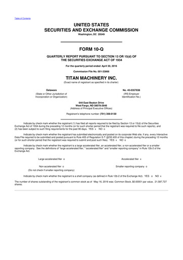Thumbnail Titan Machinery 10-Q Quarterly Report FY2017 
