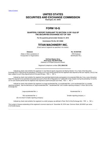 Thumbnail Titan Machinery 10-Q Quarterly Report FY2017 
