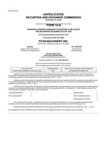 Thumbnail Titan Machinery 10-Q Quarterly Report FY2020 