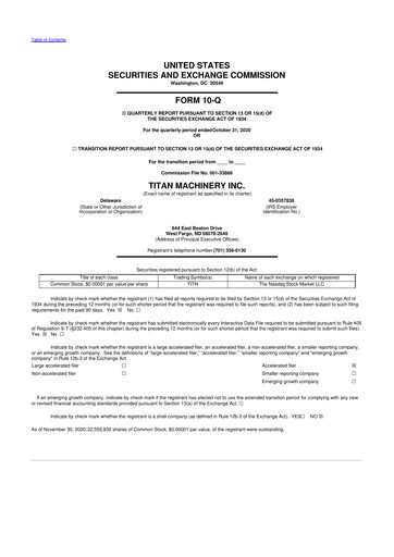 Thumbnail Titan Machinery 10-Q Quarterly Report FY2021 