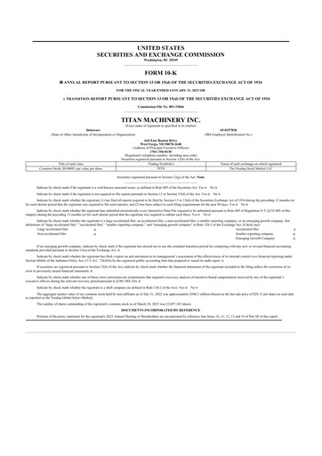 Thumbnail Titan Machinery 10-K Annual Report 2023