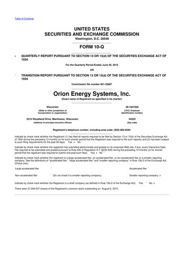 Thumbnail Orion Energy Systems
 10-Q Quarterly Report FY2016 