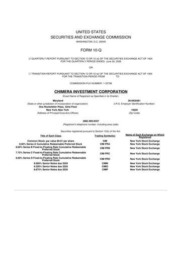Thumbnail Chimera Investment Corporation 10-Q Quarterly Report FY2026 