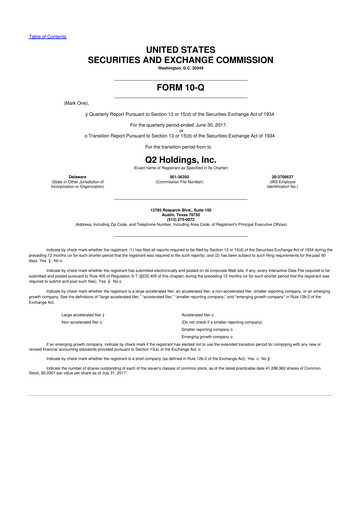 Thumbnail Q2 10-Q Quarterly Report FY2017 