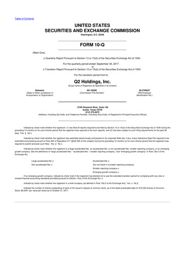 Thumbnail Q2 10-Q Quarterly Report FY2017 