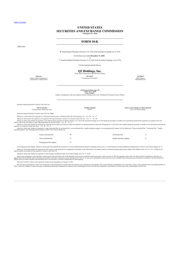 Thumbnail Q2 10-K Annual Report 2020