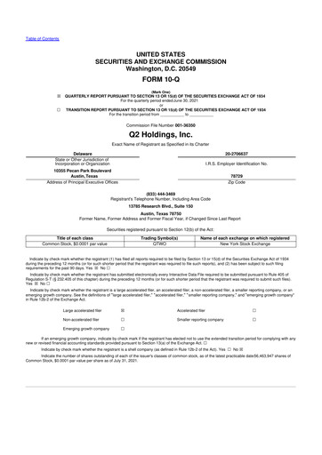 Thumbnail Q2 10-Q Quarterly Report FY2021 