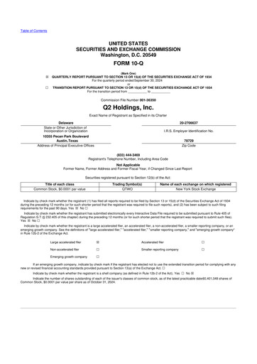 Thumbnail Q2 10-Q Quarterly Report FY2024 