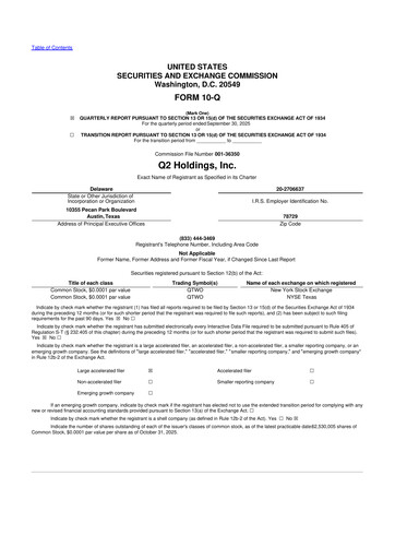 Thumbnail Q2 10-Q Quarterly Report FY2025 