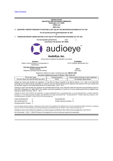 Thumbnail AudioEye 10-Q Quarterly Report FY2021 