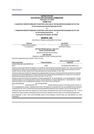 Thumbnail Marpai 10-Q Quarterly Report FY2021 