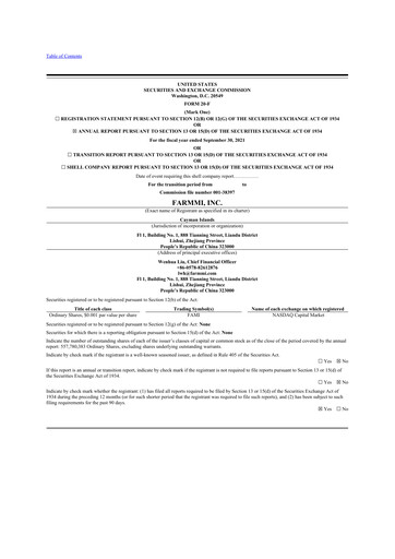 Thumbnail Farmmi
 20-F Annual Report 2020