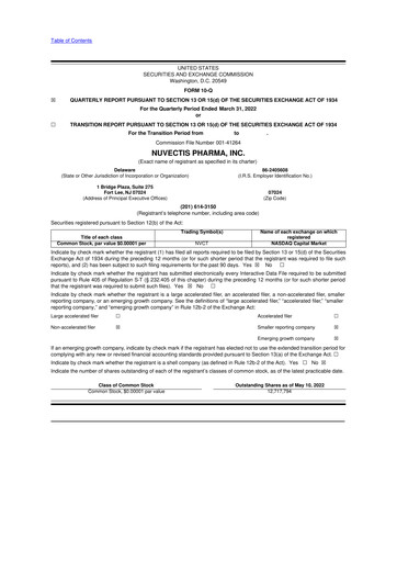 Thumbnail Nuvectis Pharma 10-Q Quarterly Report FY2022 
