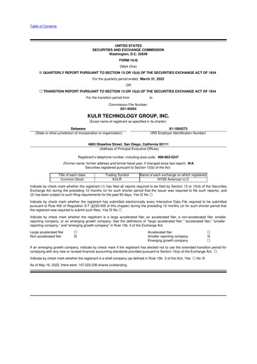 Thumbnail KULR Technology Group 10-Q Quarterly Report FY2022 