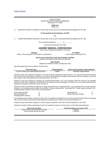 Thumbnail Journey Medical 10-Q Quarterly Report FY2022 