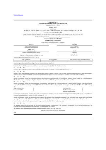 Thumbnail TechPrecision 10-K Annual Report 2022