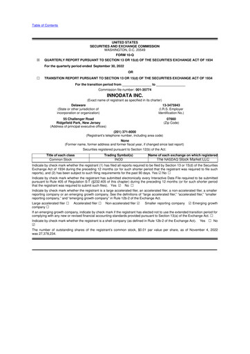 Thumbnail Innodata 10-Q Quarterly Report FY2022 