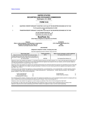 Thumbnail Buzzfeed 10-Q Quarterly Report FY2022 