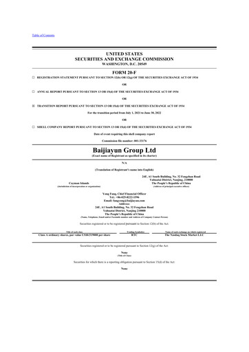 Thumbnail Baijiayun Group 20-F Annual Report 2022