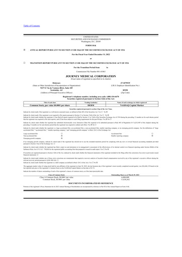 Vorschaubild Journey Medical 10-K Jahresbericht 2022